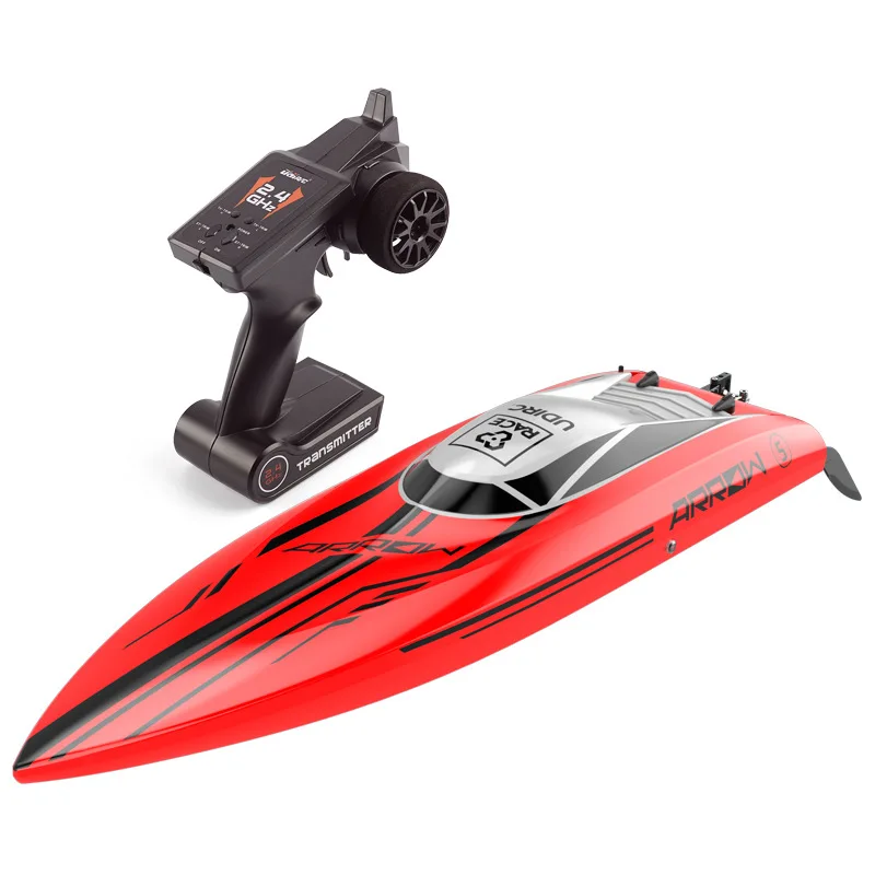 Grote Snelle UDIRC UDI005 RC Boot Borstelloze 50km/u Hoge Snelheid Raceboot Afstandsbediening Boten Speelgoed Propeller Romp TFL Volantex