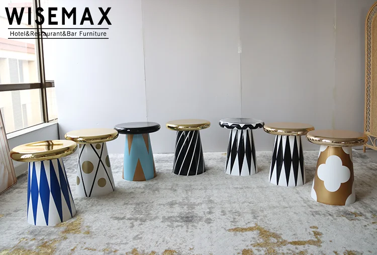 Wisemax Table Basse Contemporaine Design Champignon Créatif Motif De