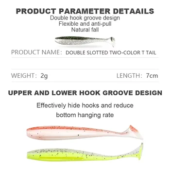 Artificial Soft Bait Lure 10pcs/bag 2g 7cm for Sea Fishing Stream Bream-CHEERY Brand – Soft Lure – view 4