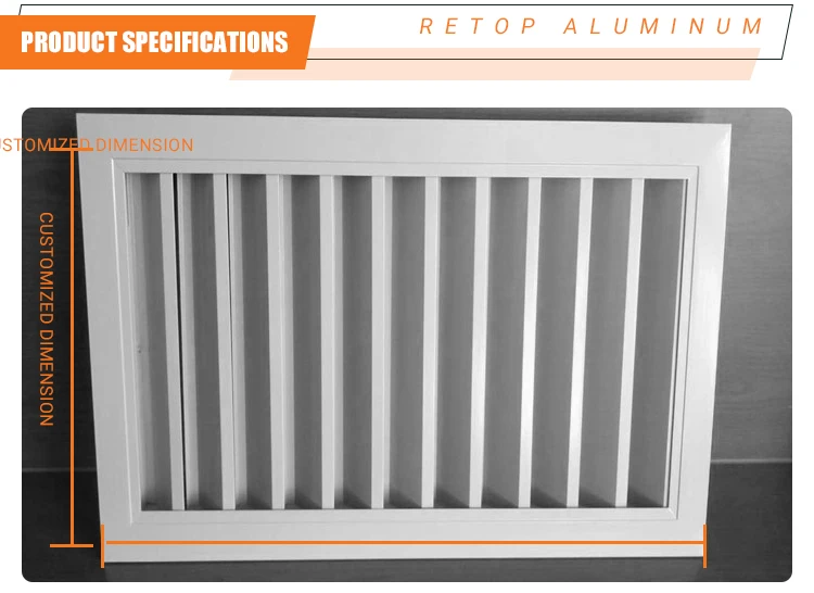 HVAC Aluminum Decorative Eggcrate Grille - Air Conditioner Louvers