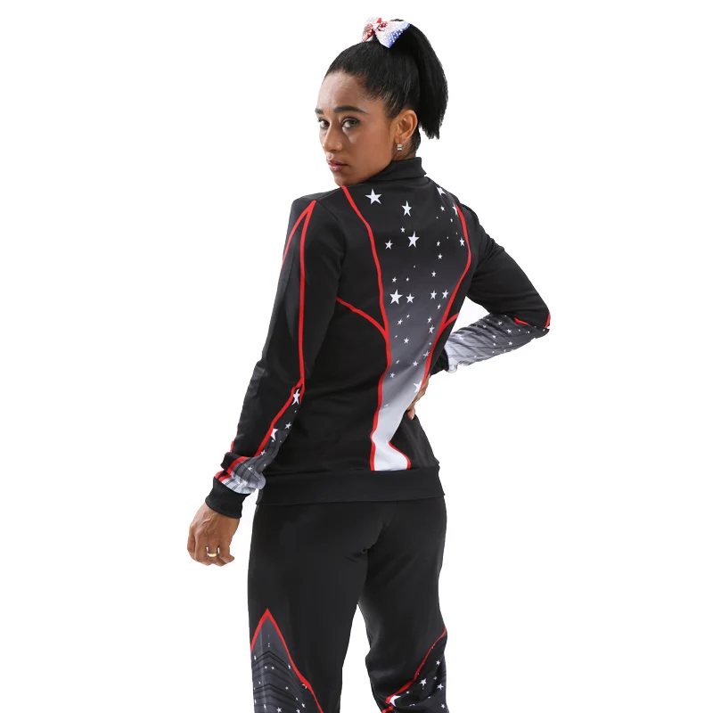 Latest Custom Training Cheerleading Warm Up Jacket And Pants Buy