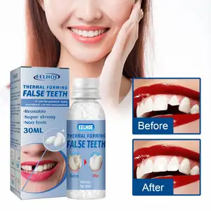 Hot Sell Thermal Forming False Teeth 30ml Teeth Gaps Adhesive Temporary Tooth Repair Kit False Teeth Diy Glue Denture