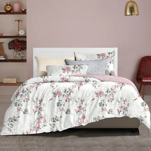 KOSMOS 100% Polyester King Size Comforter Set Dreamy Flowers Printed Light Home Bedding Cotton Goose Filling Factory Direct"