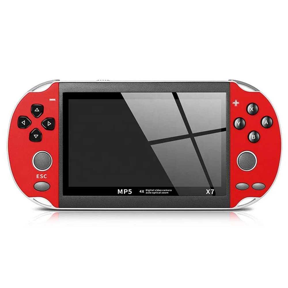 
Игровая консоль X7, 64 бит, 4,3 дюйма, 8/24 ГБ, встроенные 3000 ретро-игр, поддержка TF-карты 64 ГБ, AV-выход 