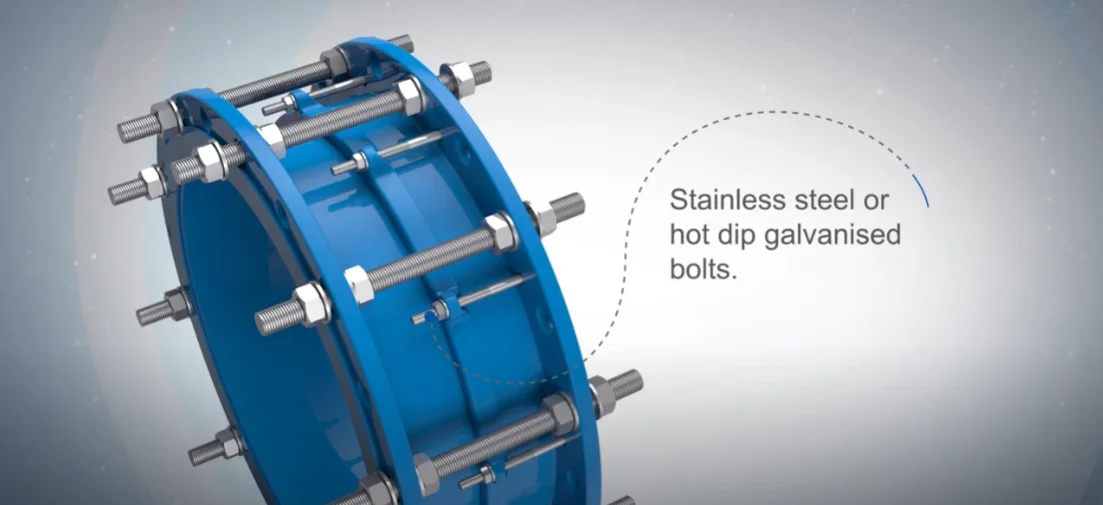 Pn16 For Pvc Pipes Viking Johnson Coupling 315mm 250mm Dismantling