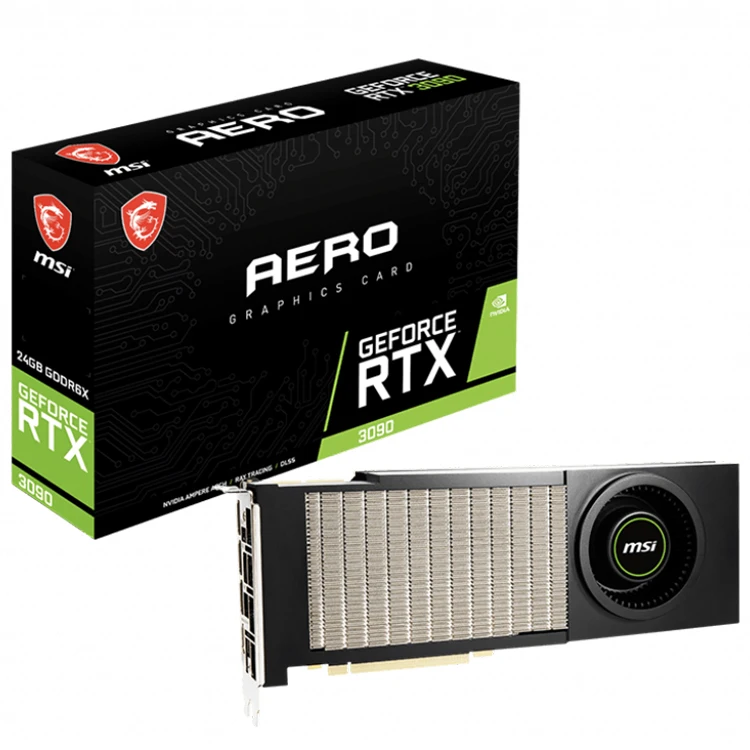 MSI GeForce RTX 3090 AERO 24G Graphics Card NVIDIA Card with GDDR6X Memory  up to 1695 MHz / 19.5 Gbps 3090 GPU| Alibaba.com