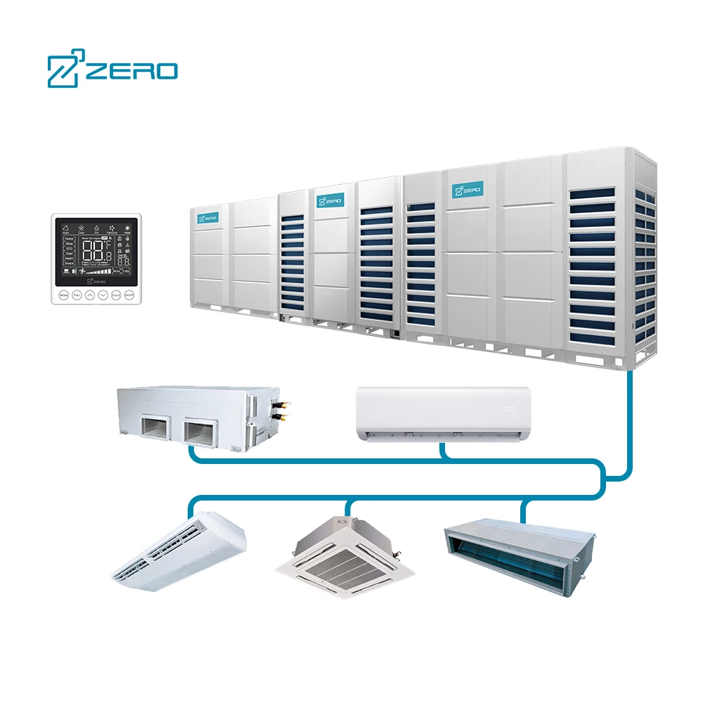 ZERO Multiple Zone Smart Super Quiet VRF Air Conditioner 9000 24000 34000 Btu Fresh Air Central Air Conditioning System Electric