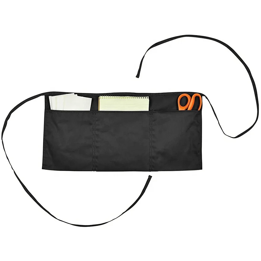 5) 3 Pocket Waitress Waist Aprons for Home and Kitchen Utopia Kitchen
