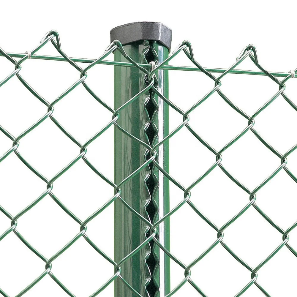 6ft Tall Wholesale High Quality Plastic Coated Chain Link Fences with Poles
