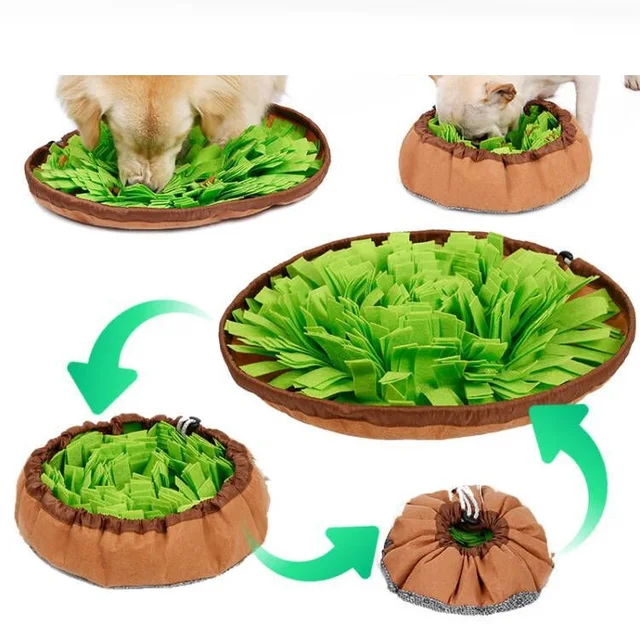 Popular Pet Feeding Dog Snuffle Mat Smell Training Hide Food Dog Smelling Mat