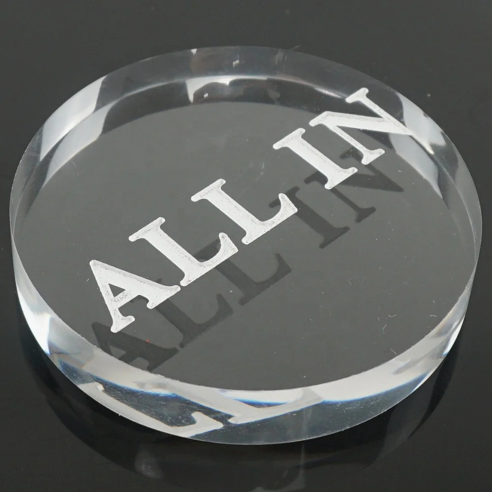 Аксессуары для игры в покер казино высококачественные прозрачные акриловые все кнопки индивидуальное оборудование покер-рума всех видов