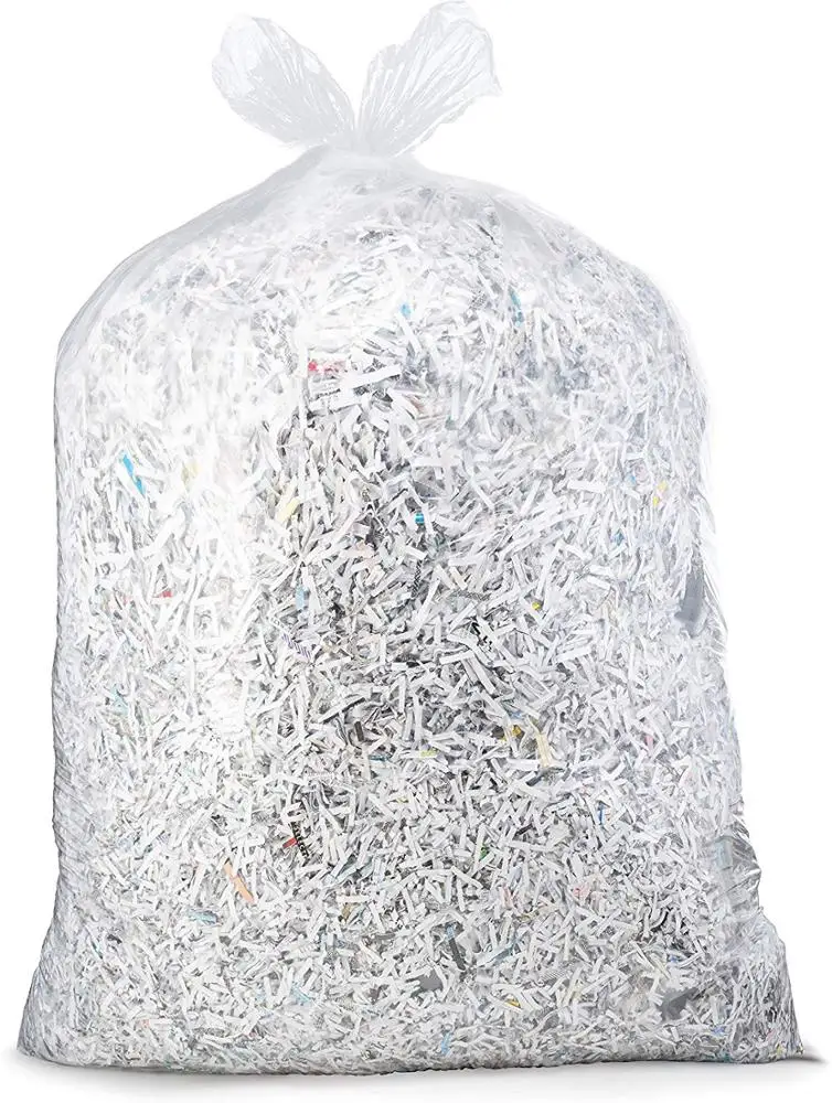 95-96 Gallon Clear Trash Bags, Large Clear Plastic Garbage Bags, 25/Count, 61W x 68H.