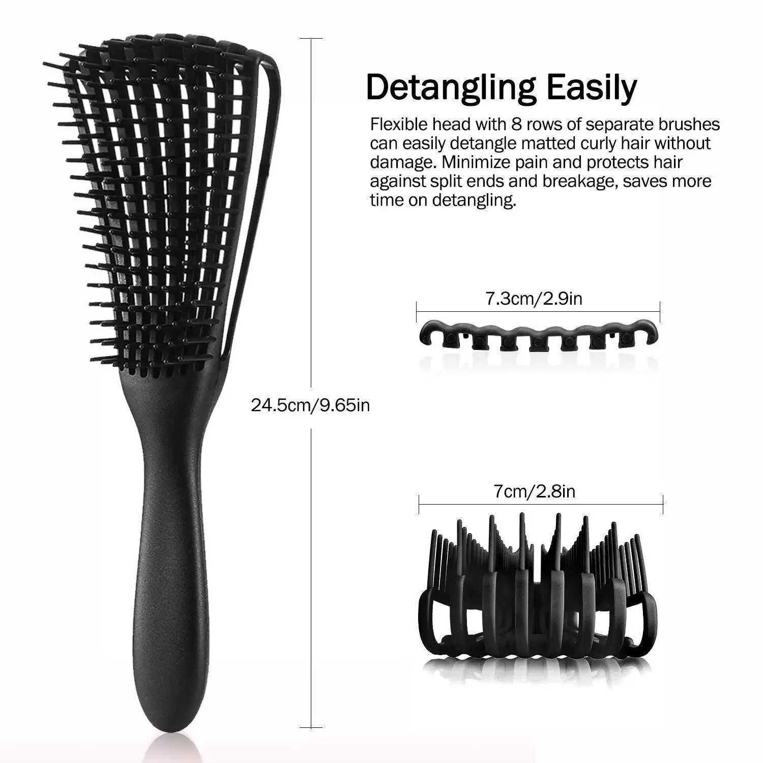 Factory Sale Custom Logo Private Label Hair Brush Scalp Massage Curly