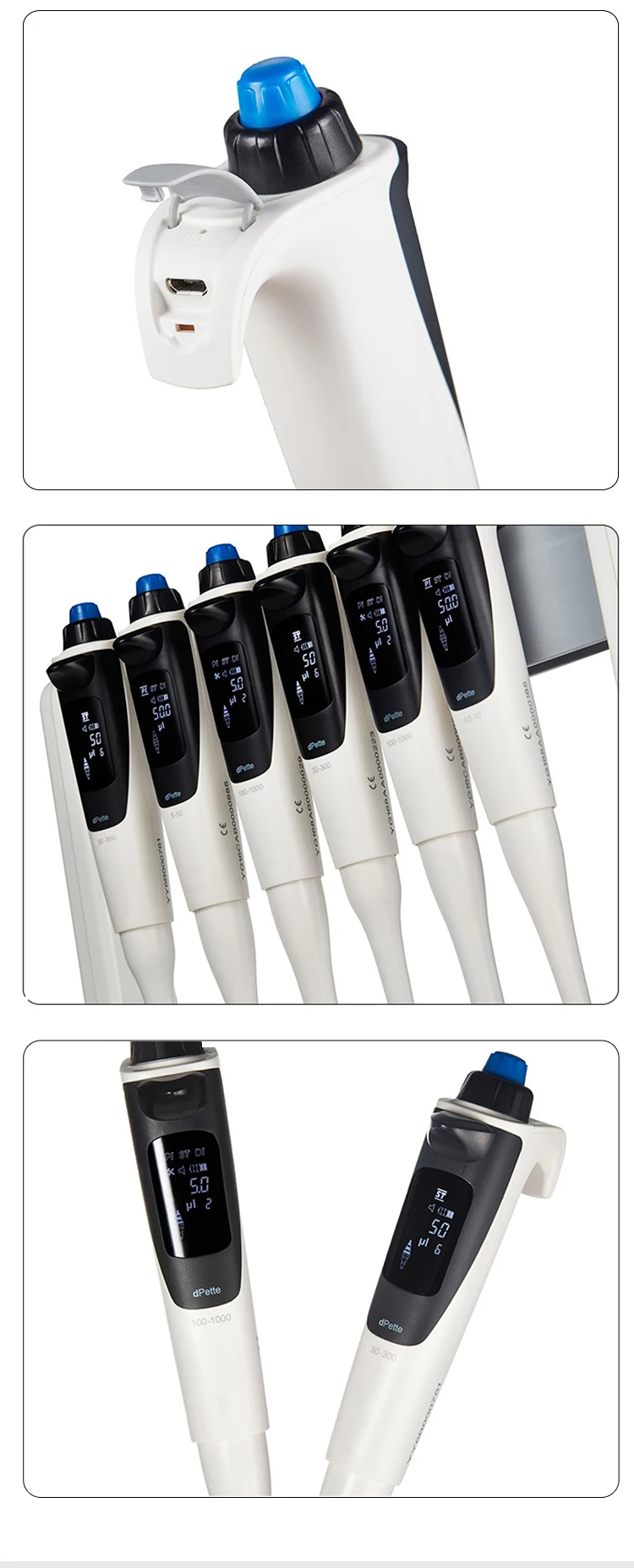 Dpette Electronic Digital Control Self Calibration Pipette With High Performance Stepper Motor
