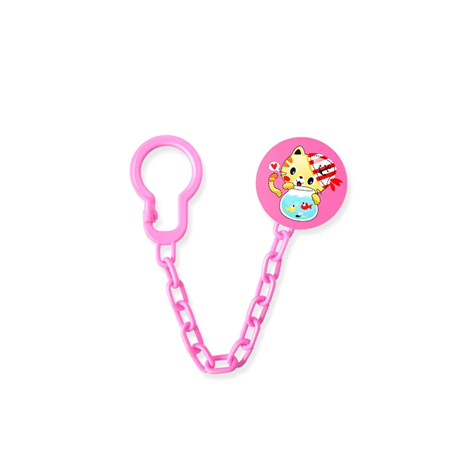 Eco Feindly ABS Cute Baby Pacifier Clip Baby Soothers Chain Clip Holder