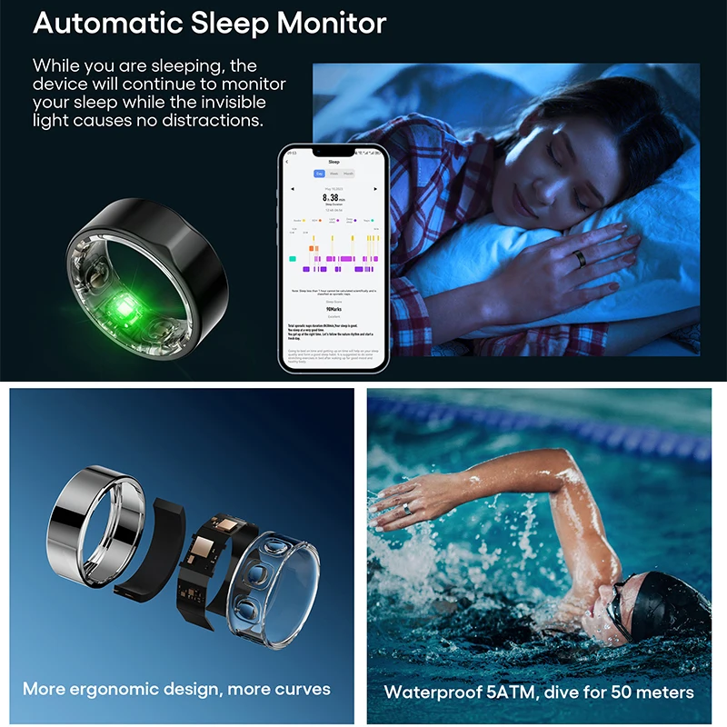 2301A Temperature Smart Rings for Men Sr700 Smartring Ring tracker for Sleep Smartring Part