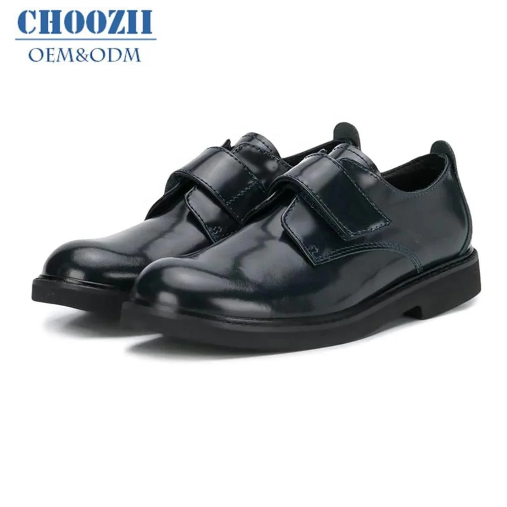 2020 новый дизайн, модная лакированная кожа, Детская школьная обувь для мальчиков