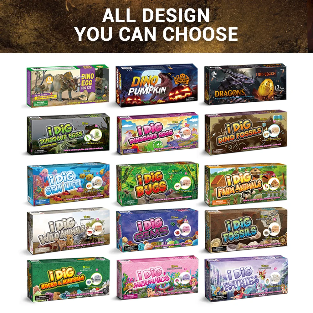 Сертификат КПК 12 драконов смола коллекционный Обучающий набор для раскопок золотистый дракон яйцо игрушка копчения