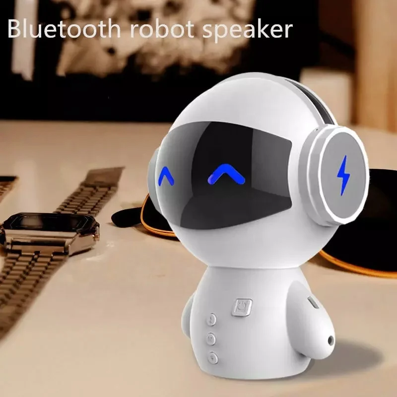 M10  Smart Robot Wireless Speaker Mini Bass Stereo Music Box Smart Loudspeaker With Power Bank Function