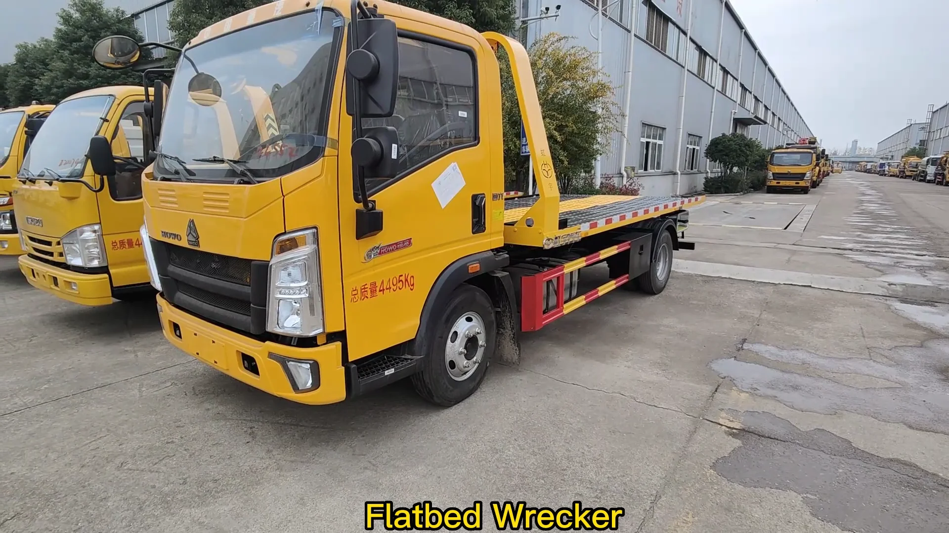 Flat Bed Wrecker 4 Ton Deck Platform Flatbed Tow Truck Wrecker - Buy ...