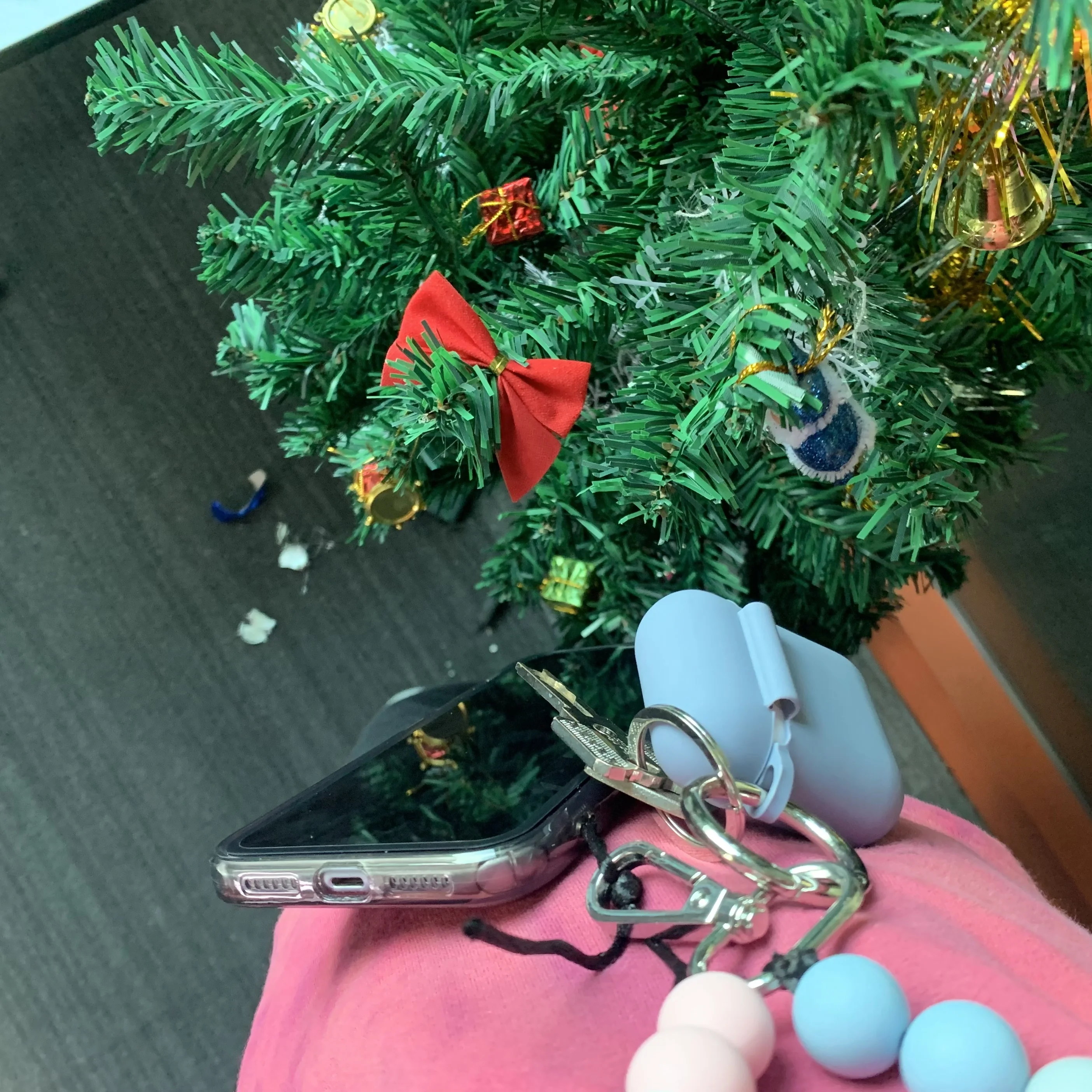 Custom Silicone Beaded Lanyard No Loose Keys ID Badge Phone Lanyard Silicone Bead Crossbody Chain