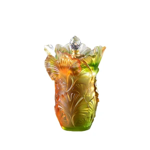 Latest New Design Crystal Mubkhar Incense Burner Elegant Flower Home Crystal Censer Decor Arabic Style