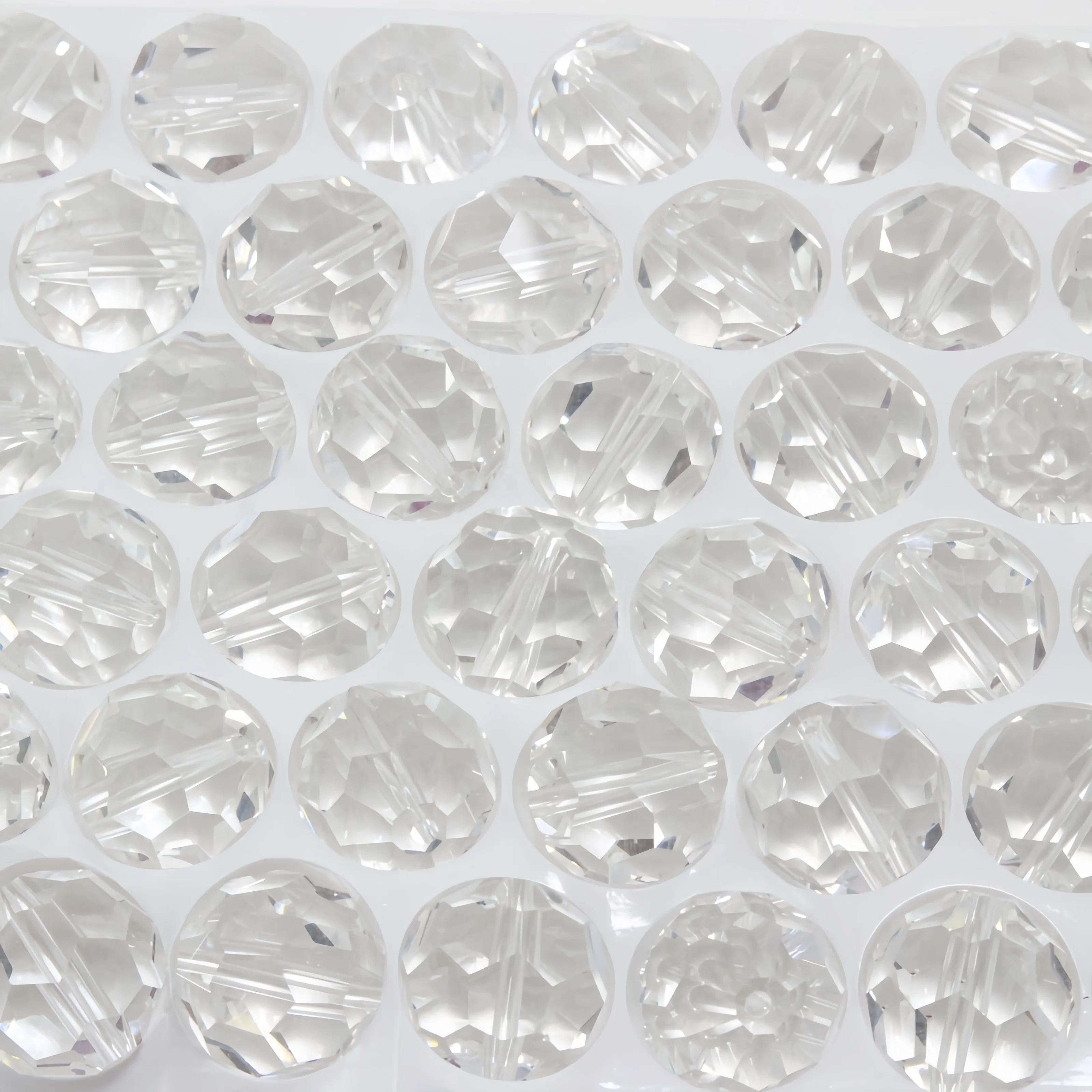 批发中国水晶珠20毫米圆形水晶珠珠宝制作手链女小水晶刻面珠子