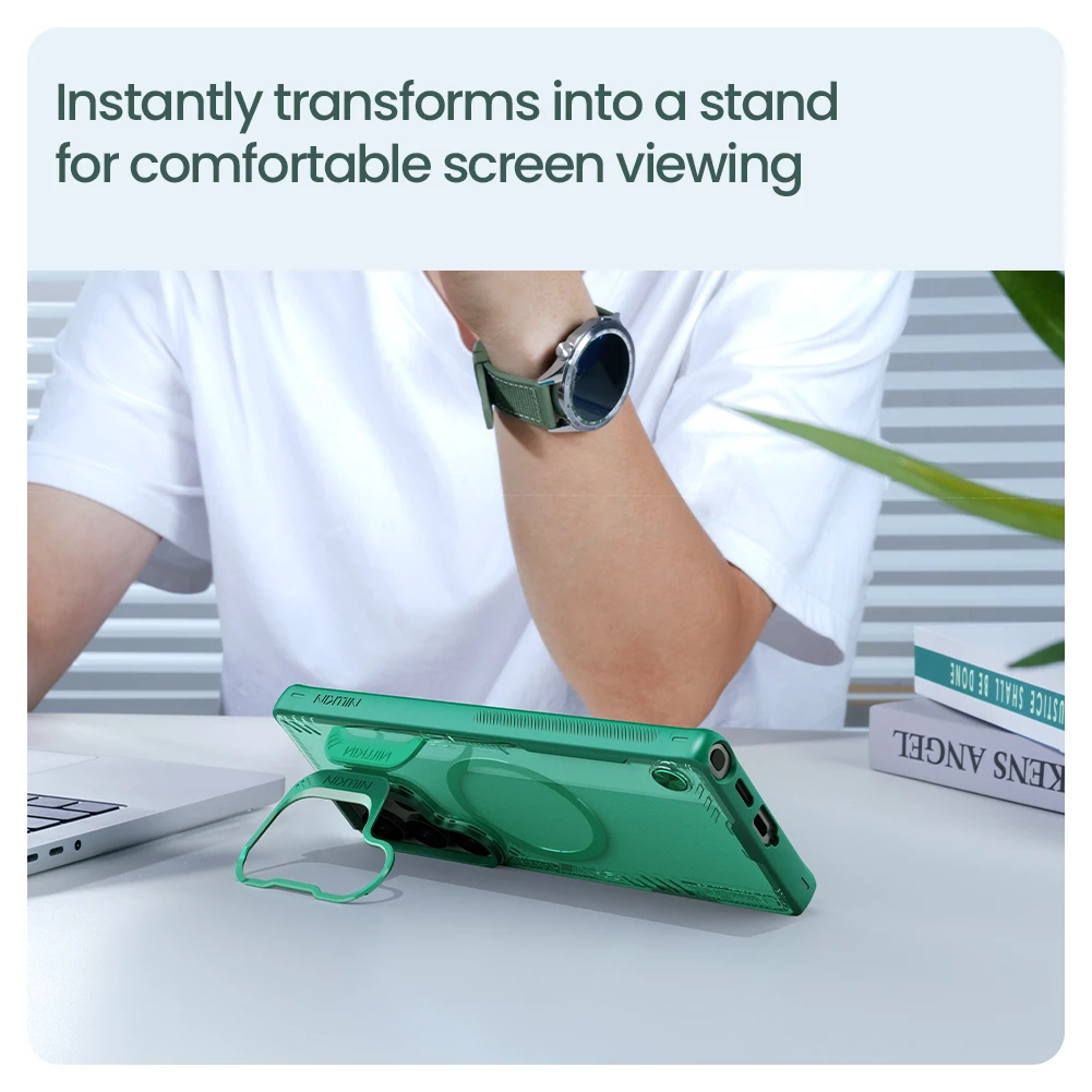 Case for Samsung Galaxy S25 Ultra | Nillkin Cover for Samsung Galaxy S25 Ultra- Green | Case for Samsung Galaxy S25 Ultra | Nillkin