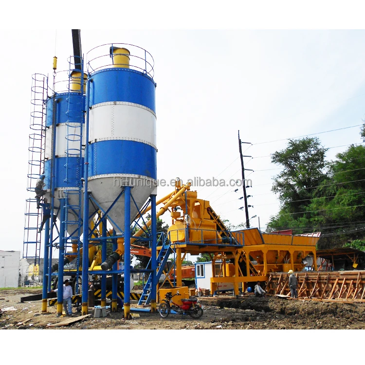 YHZS50 Portable Wex Ready Mix Mini Mobile Concrete Batching Plants for Sale