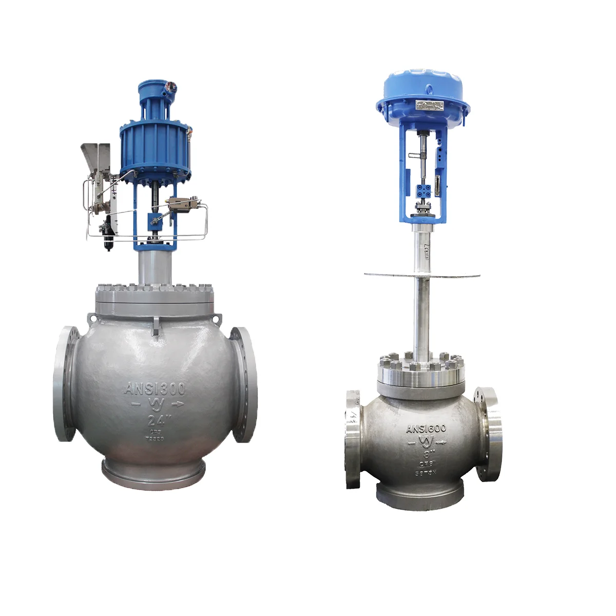 Chinese Control Valve with Fisher 3710 Valve Positioner and Fisher 667/657 Valve Actuator