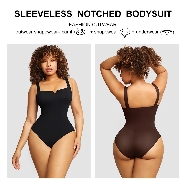 Attractive Streetwear Compression Bodysuit Shapewear For Women Tummy