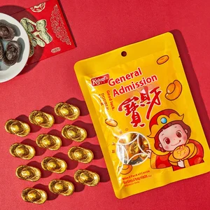 Solid Gold Coin Bittersweet Chocolate Cake for Festival Baking and New Year for Celebrations Wholesale Biscuit