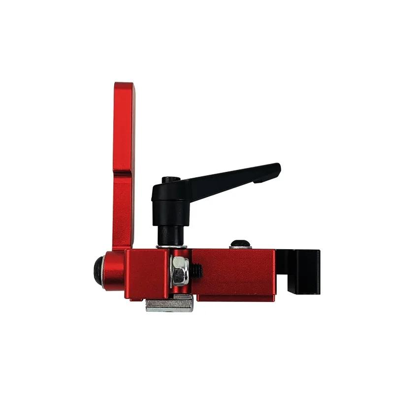 TEBAK Aluminium T Track Adjustable Scale Manual Flip Accurate Miter t Track Locator Sliding Brackets Stop 75mm