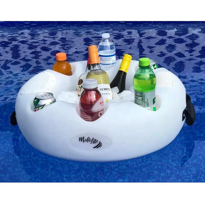 Custom Foldable Floating Pool Beer Table with Holes for Ping Pong Game