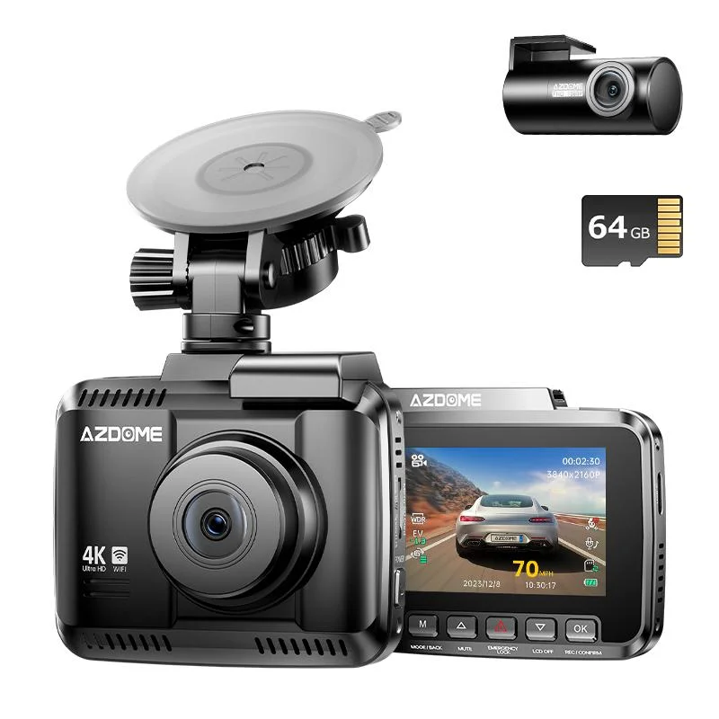 AZDOME GS63H Pro Built in WiFi GPS  Dash Cam 2.4 Inch Screen 4k Dashcam in Car DVR Camera Video Recorder