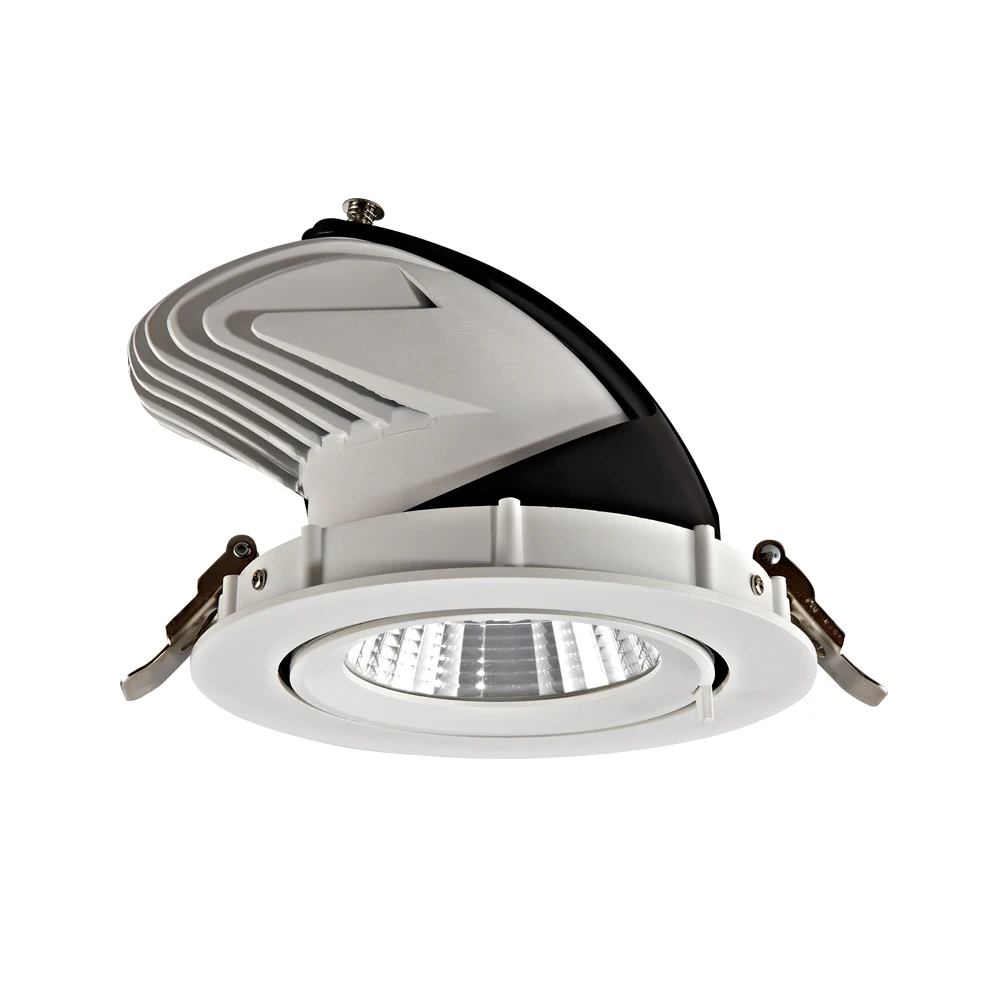 Круглый вырез 150 мм Светодиодный точечный светильник алюминиевый корпус Точечный светильник 25 Вт 30 Вт 35 Вт регулируемый настенный светильник светодиодный встраиваемый точечный светильник