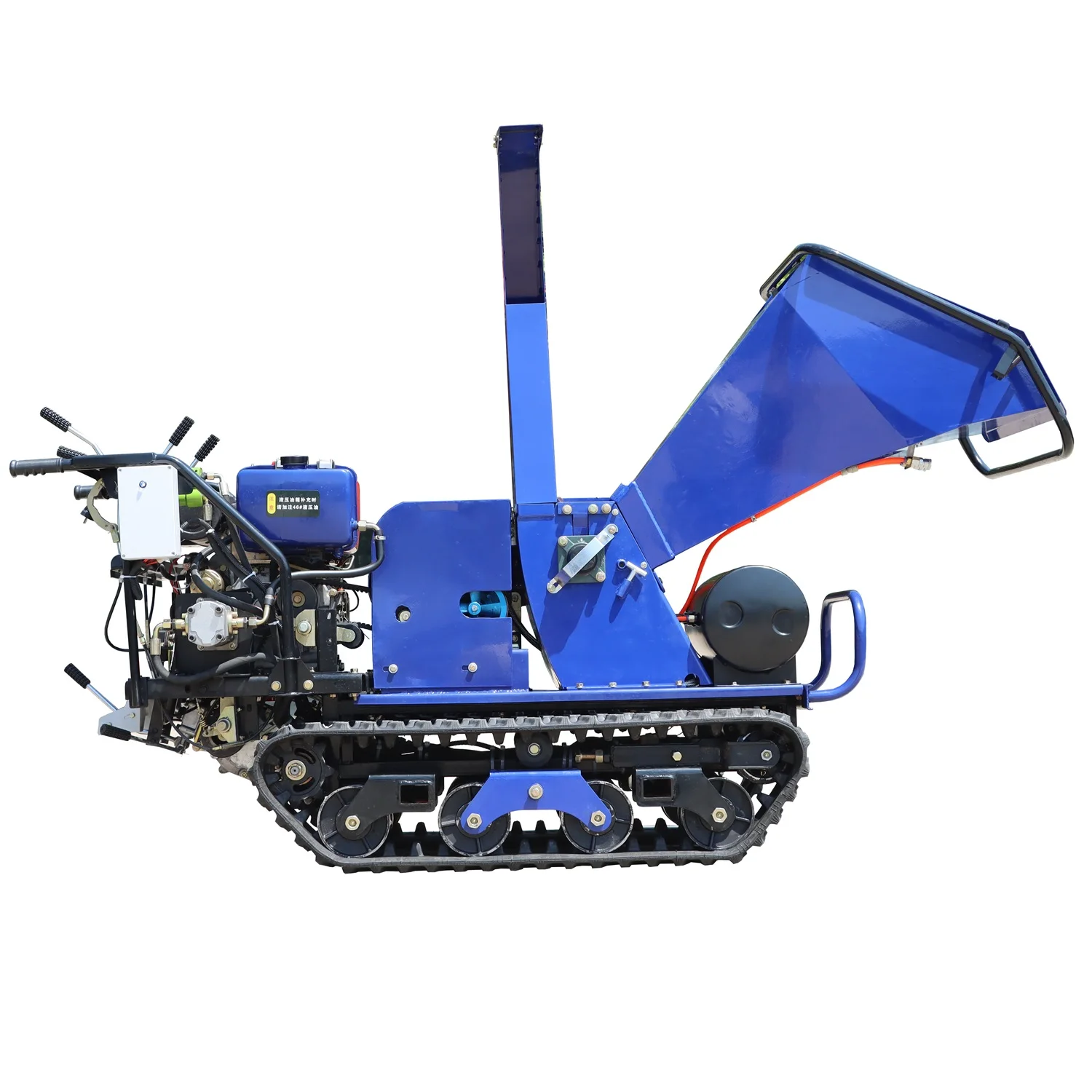 Mini Crawler Self Propelled Wood Chipper Machine