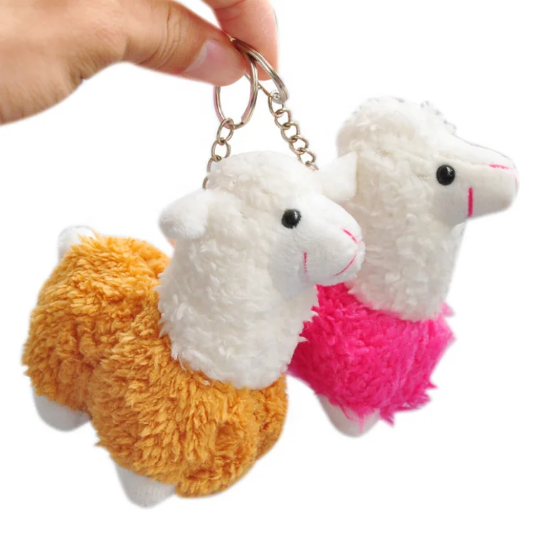 stuffed llama keychain