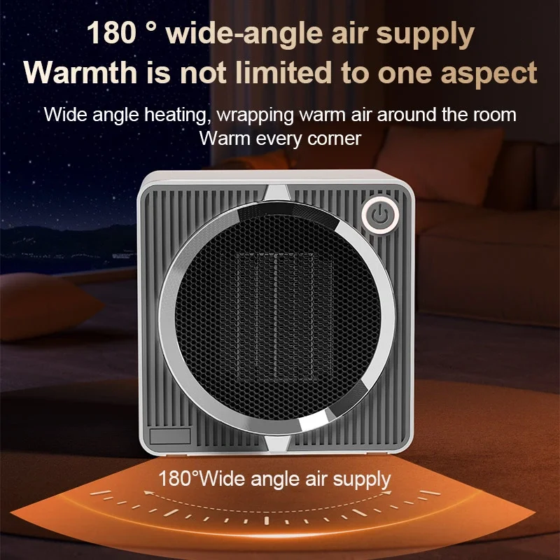 High-power Quick Heating Heater Portable Small Heater Household Intelligent Shaking Head Desktop Electric Heater 6