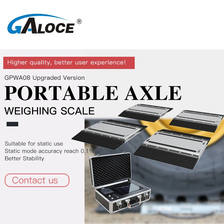 GPWA08 10 20Ton Wireless Digital Custom Dynamic Portable Axle Vehicle Weighing Truck Scale
