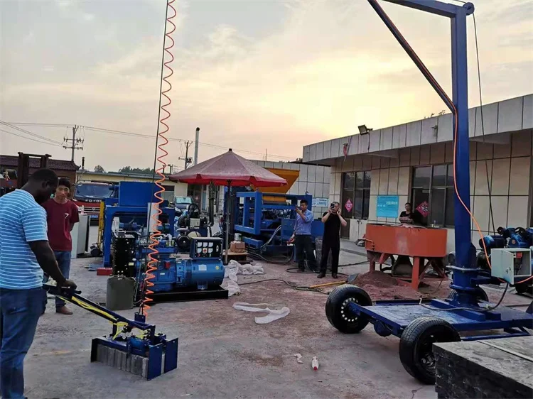 Brick Block Unloading Stacking Collection Clamp Machine