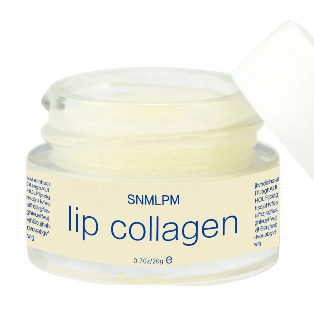 SNMLPM Private Label Vegan Vitamin E Collagen Lip Mask & Scrub Balm Moisturizer Sleeping Mask