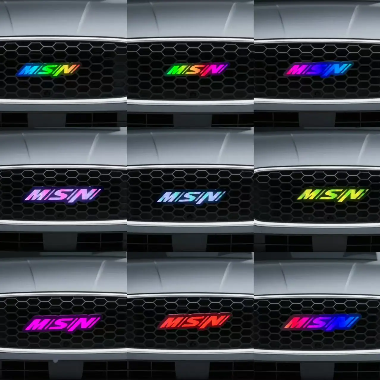 Custom Car 3D Badge RGB Flow Series LED Badges LED Auto Logos