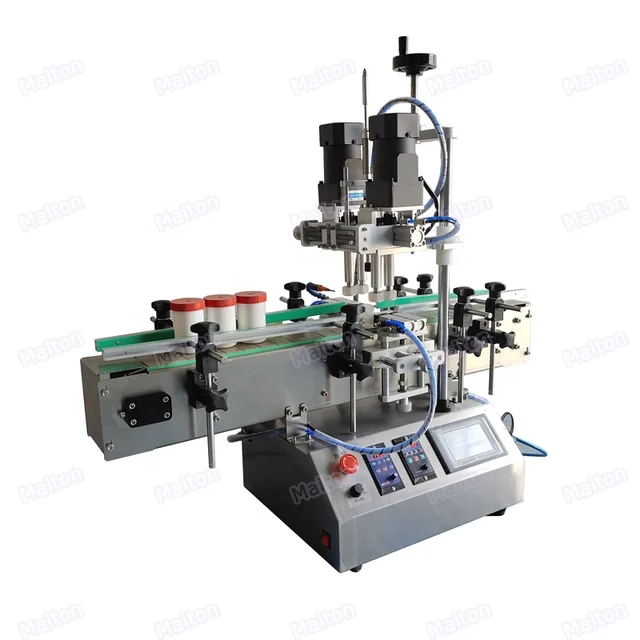 Factory supply small production semi-auto automatic lotion cosmetic screw bottle spray pump cap capper capping machine