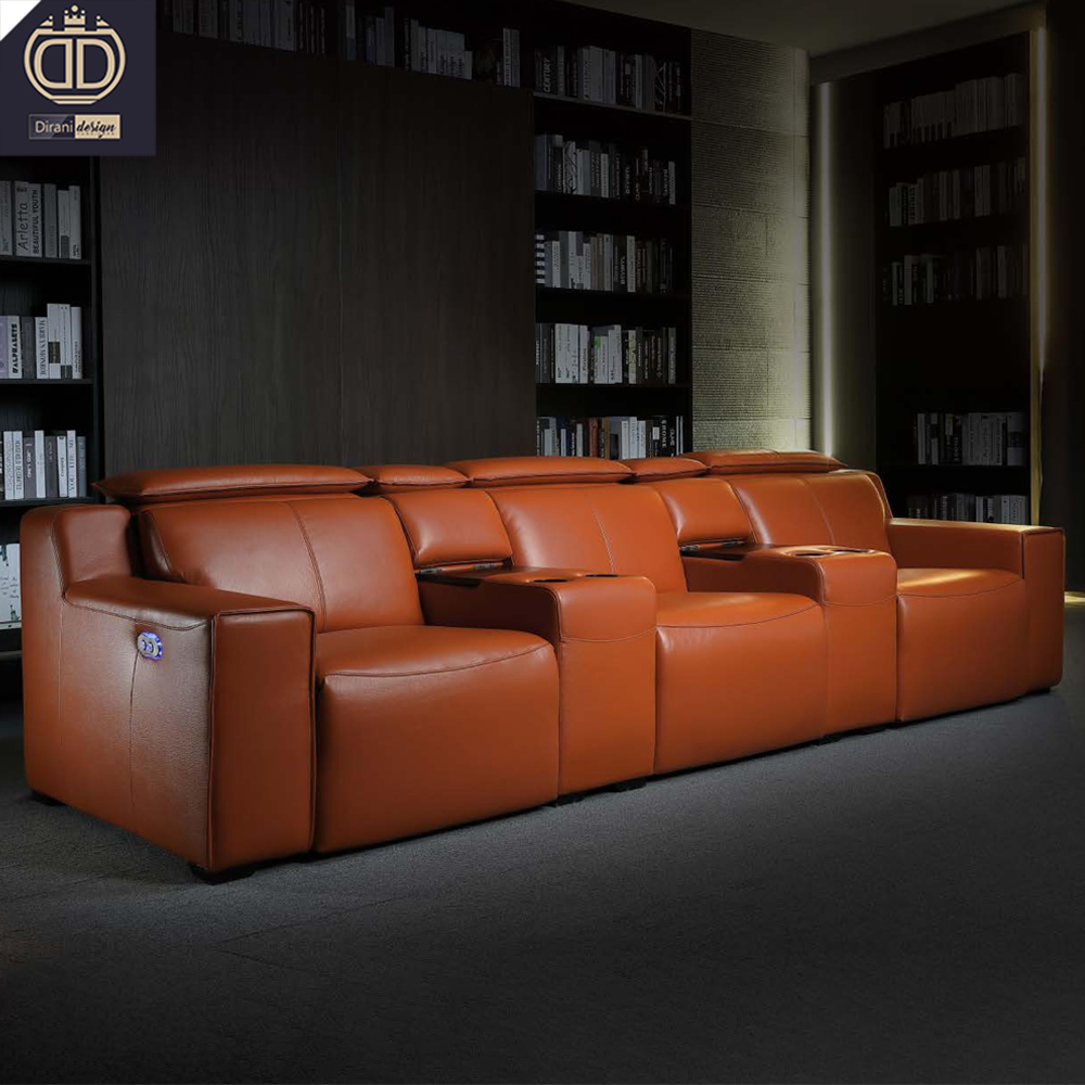 2023 foshan orange modern home theater electric recliners and sofas