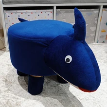 HStex Modern Design Animal Funny Ottoman Foot Stool for Kids and Children unicorn Animal Shape Ottoman
