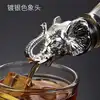 Silver elephant wine mouth