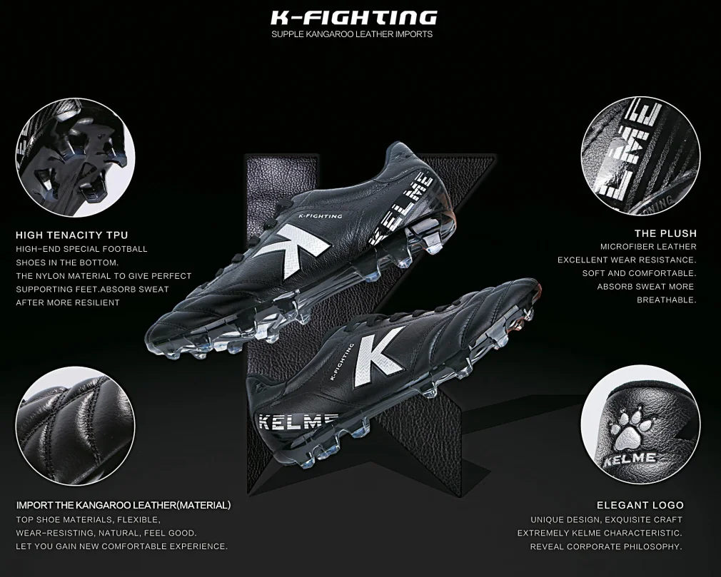 Kelme kangaroo clearance leather soccer cleats