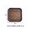 Walnut-colored square, 20*20*1.5CM