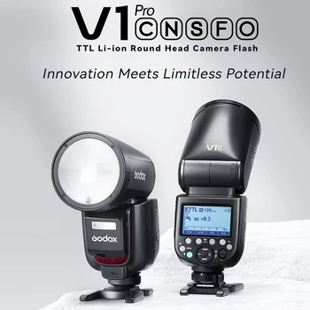 Godox Professional Speedlite V1Pro C V1 Pro TTL Li-ion Round Head Camera Flash Wireless Transmission Speedlite Flash for Canon detail image